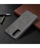 Samsung Galaxy S20 Hoesje Geometrie Wallet Book Case Voor Pasjes Grijs
