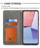 Samsung Galaxy S20 Hoesje Geometrie Wallet Book Case Voor Pasjes Grijs