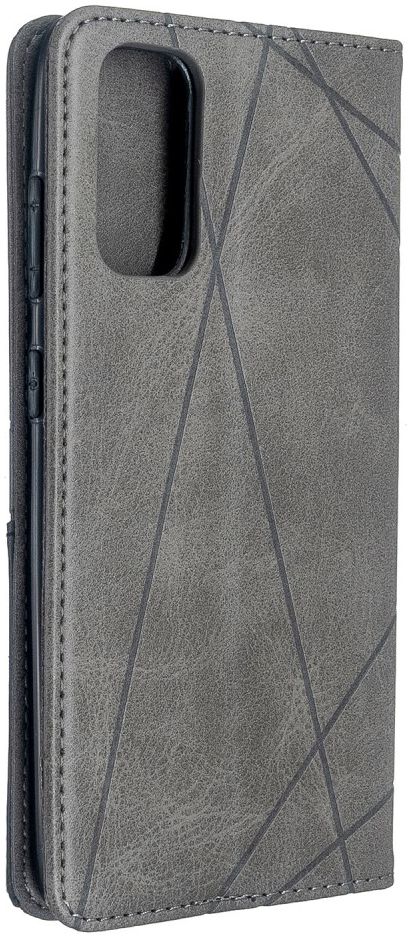 Samsung Galaxy S20 Hoesje Geometrie Wallet Book Case Voor Pasjes Grijs afbeelding 2