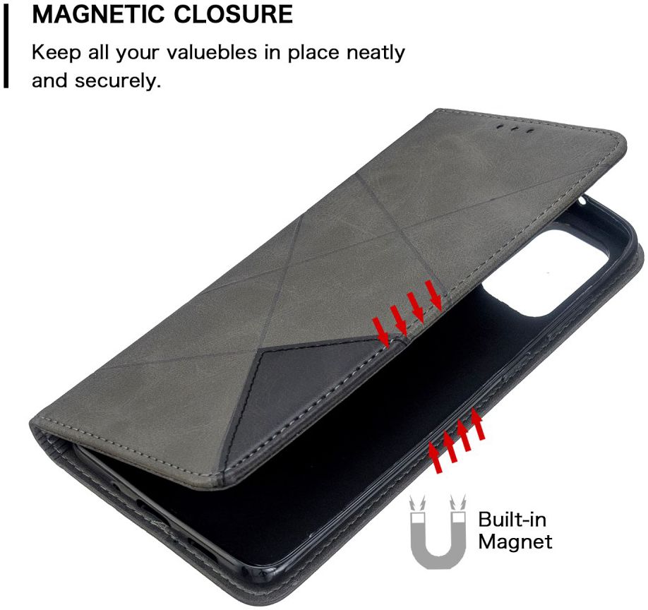 Samsung Galaxy S20 Plus Hoesje Geometrie Portemonnee Grijs afbeelding 7