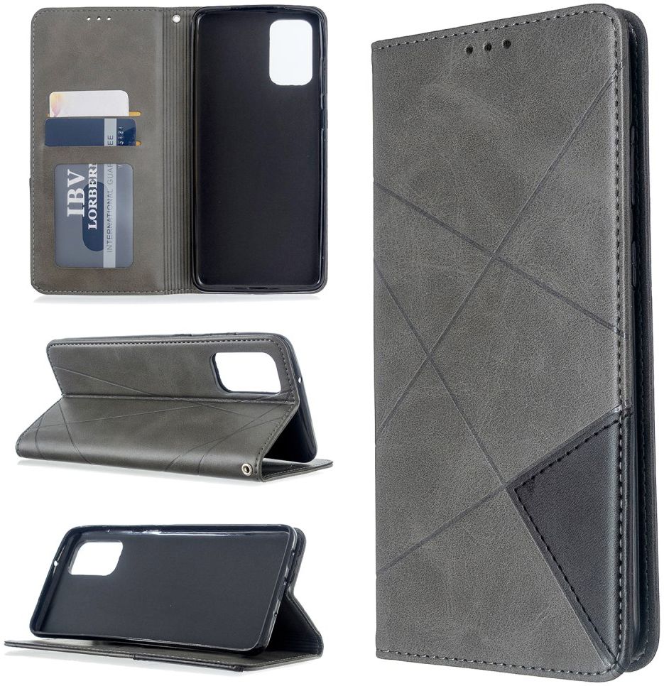 Samsung Galaxy S20 Plus Hoesje Geometrie Portemonnee Grijs afbeelding 4