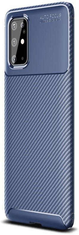 Samsung Galaxy S20 Plus Hoesje Geborsteld Carbon Blauw afbeelding 1
