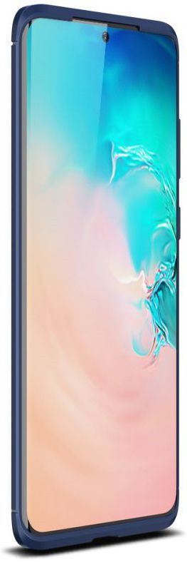 Samsung Galaxy S20 Plus Hoesje Geborsteld Carbon Blauw afbeelding 2