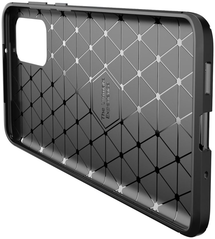 Samsung Galaxy S20 Hoesje Geborsteld Carbon Flexibele Back Cover Zwart afbeelding 9