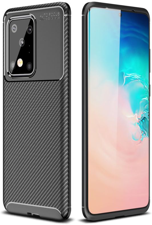 Samsung Galaxy S20 Ultra Hoesje Geborsteld Carbon Zwart afbeelding 9