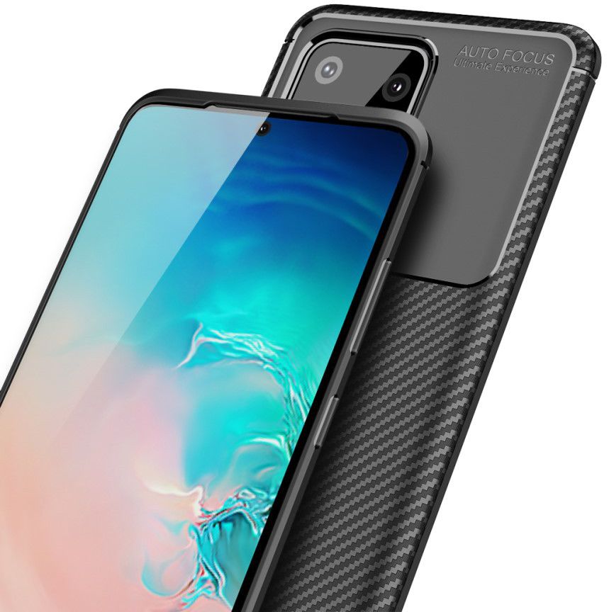 Samsung Galaxy S20 Ultra Hoesje Geborsteld Carbon Zwart afbeelding 6