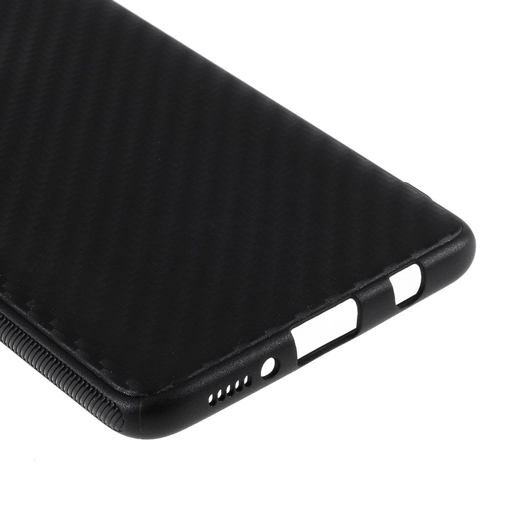 Samsung Galaxy A51 Hoesje TPU Carbon Design Zwart afbeelding 6