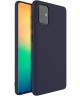 IMAK UC-1 Series Samsung Galaxy A71 Hoesje Matte TPU Blauw