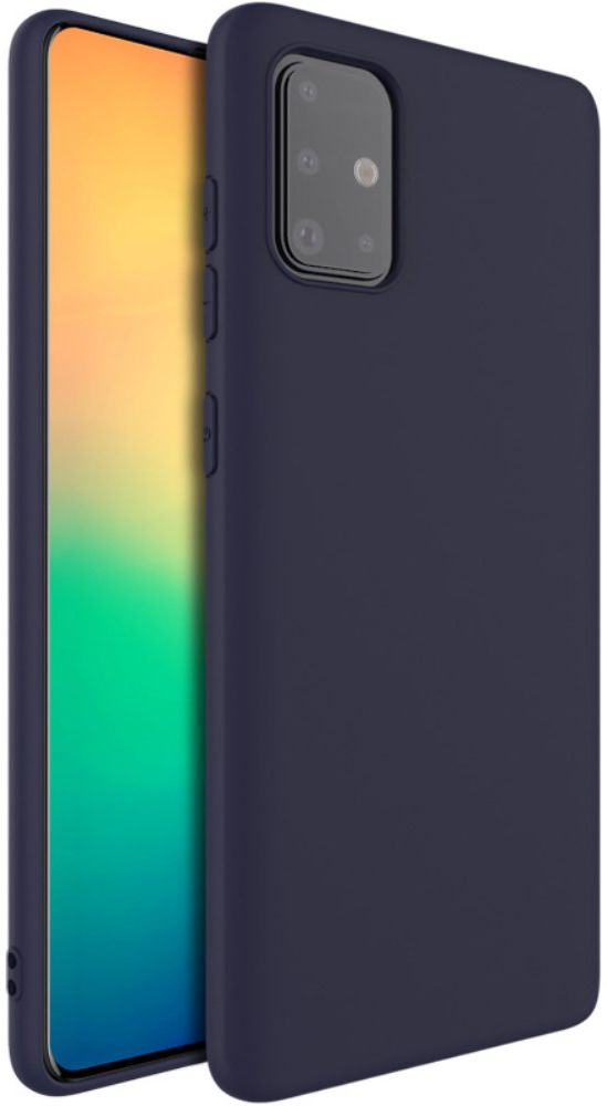 IMAK UC-1 Series Samsung Galaxy A71 Hoesje Matte TPU Blauw afbeelding 1
