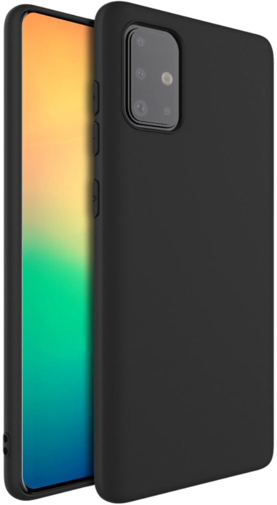 IMAK UC-1 Series Samsung Galaxy A51 Hoesje Matte TPU Zwart afbeelding 1