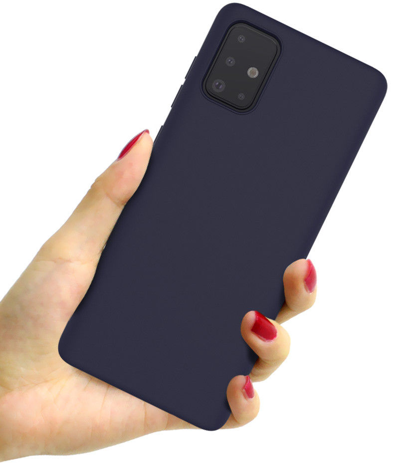IMAK UC-1 Series Samsung Galaxy A51 Hoesje Matte TPU Blauw afbeelding 3