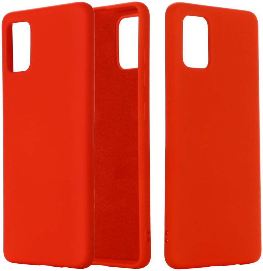Samsung Galaxy A51 Hoesje Flexibel Siliconen Rood afbeelding 4