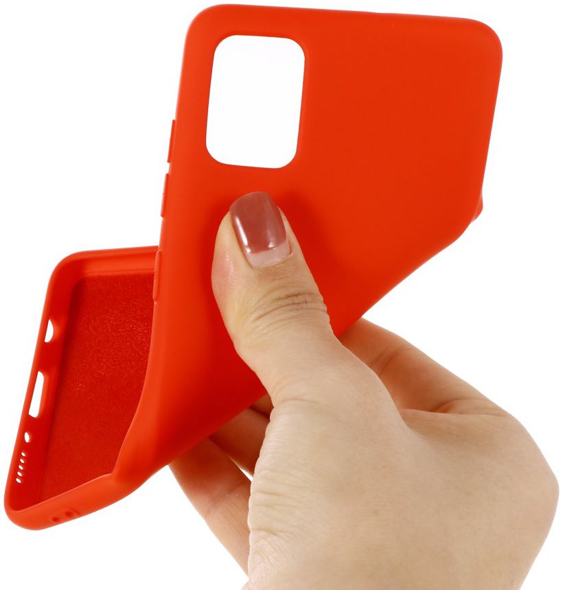 Samsung Galaxy A51 Hoesje Flexibel Siliconen Rood afbeelding 5