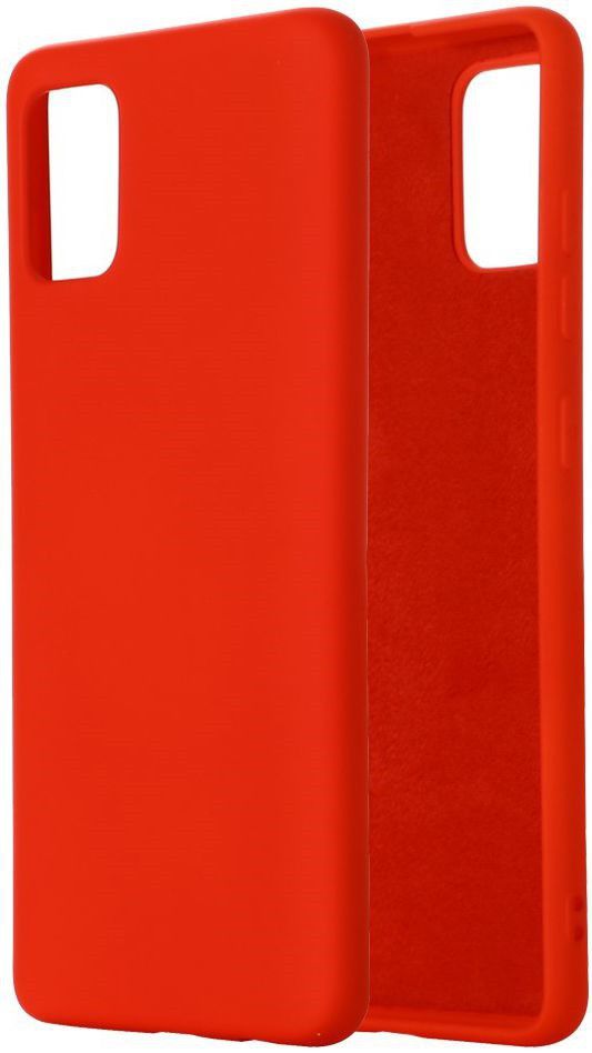 Samsung Galaxy A51 Hoesje Flexibel Siliconen Rood afbeelding 2
