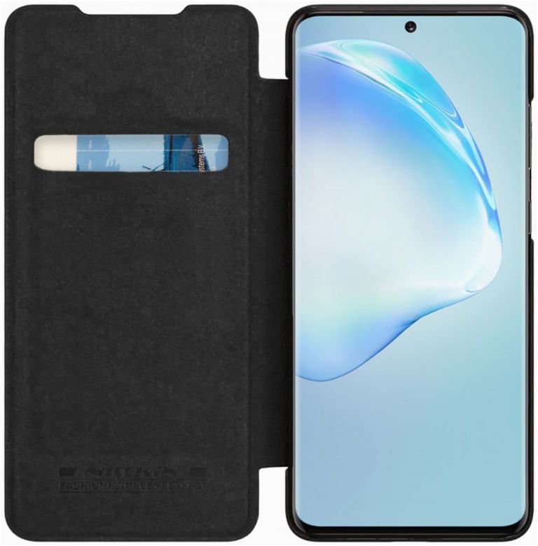 Nillkin Qin Series Book Samsung Galaxy S20 Plus Hoesje Leer Zwart afbeelding 1