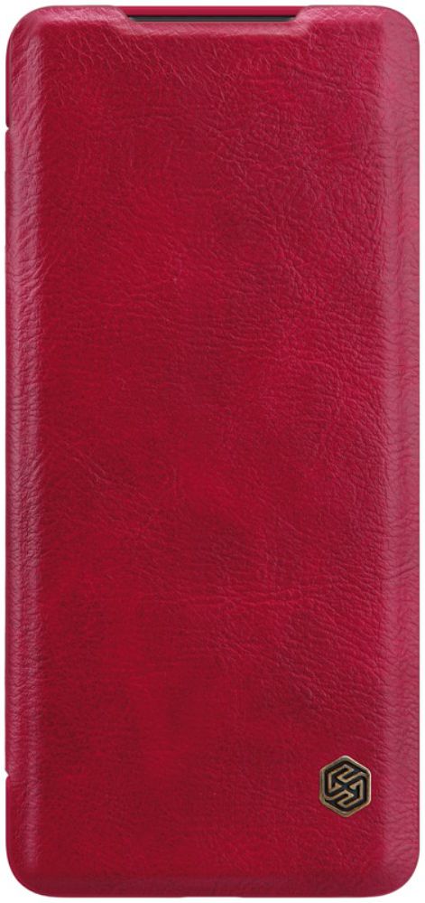 Nillkin Qin Series Book Samsung Galaxy S20 Plus Hoesje Leer Rood afbeelding 2