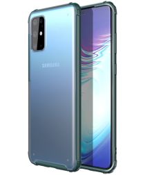 Samsung Galaxy S20 Plus Hoesje Slim Fit Hybride Transparant/Groen