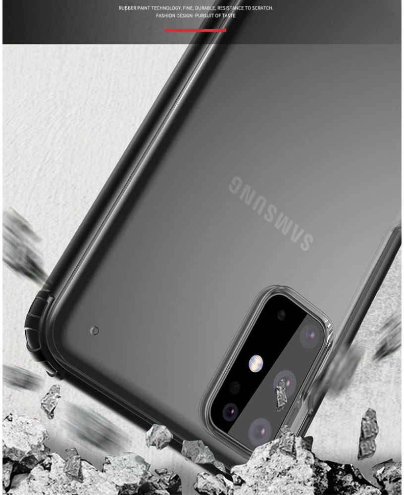Samsung Galaxy S20 Plus Hoesje Slim Fit Hybride Transparant/Groen afbeelding 5