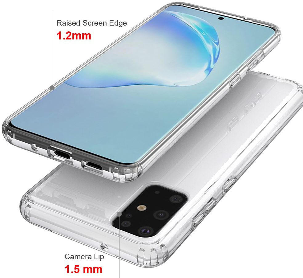 Samsung Galaxy S20 Plus Hoesje Antikras Hybride Transparant afbeelding 3