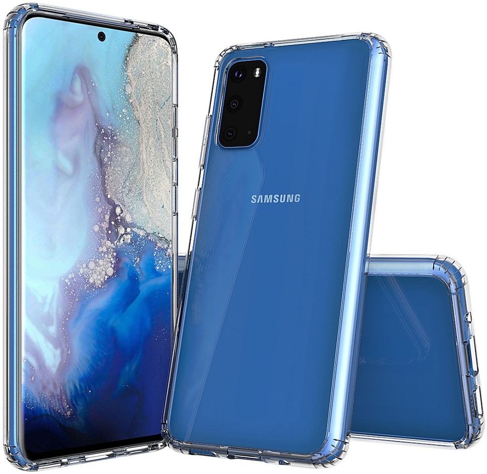 Samsung Galaxy S20 Hoesje Shock Proof Hybride Back Cover Transparant afbeelding 1