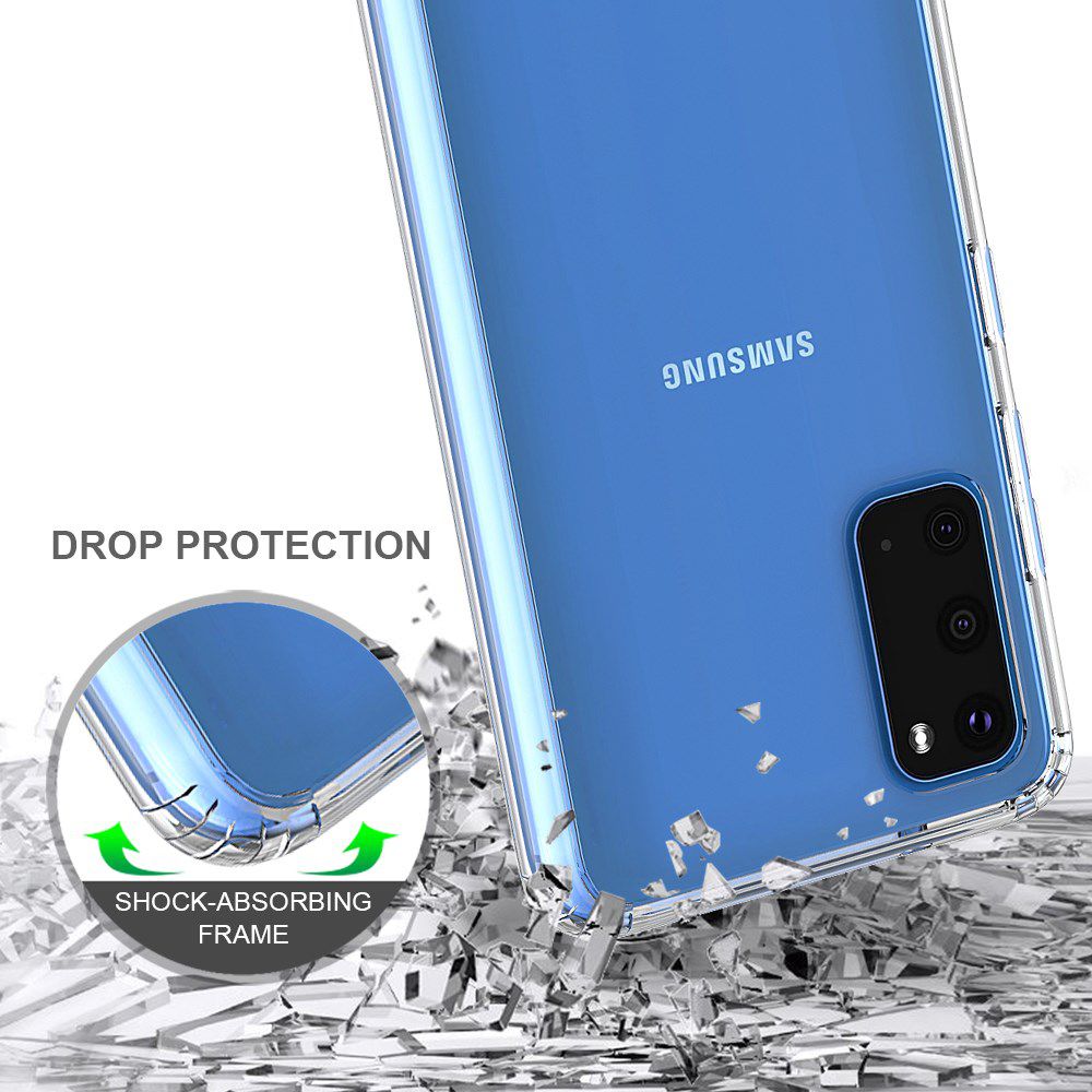 Samsung Galaxy S20 Hoesje Shock Proof Hybride Back Cover Transparant afbeelding 7
