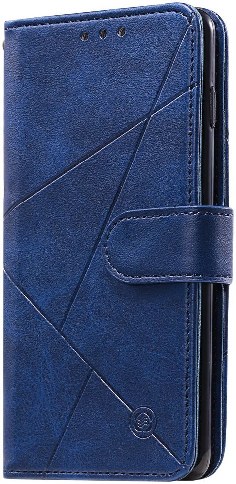 Samsung Galaxy S20 Hoesje Wallet Book Case Voor Pasjes Lines Blauw afbeelding 2