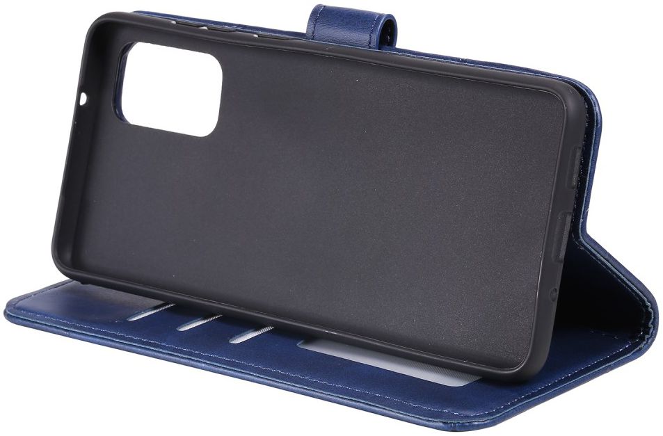 Samsung Galaxy S20 Hoesje Wallet Book Case Voor Pasjes Lines Blauw afbeelding 5