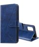 Samsung Galaxy S20 Plus Hoesje Wallet Book Case Voor Pasjes Line Blauw