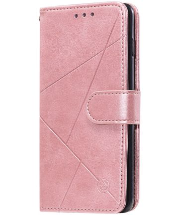 Samsung Galaxy S20 Plus Hoesje Wallet Book Case Voor Pasjes Line Roze Hoesjes