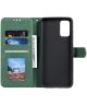 Samsung Galaxy S20 Plus Hoesje Wallet Book Case Voor Pasjes Line Groen