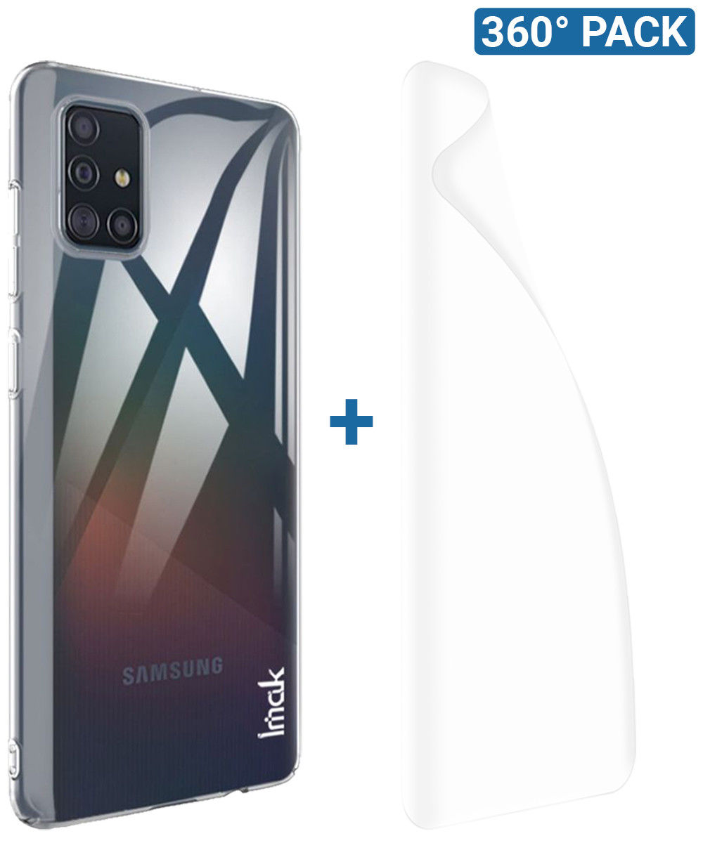 IMAK Crystal II Pro Samsung Galaxy A51 Hoesje met Screenprotector afbeelding 1