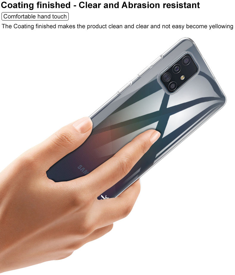 IMAK Crystal II Pro Samsung Galaxy A71 Hoesje met Screenprotector afbeelding 7