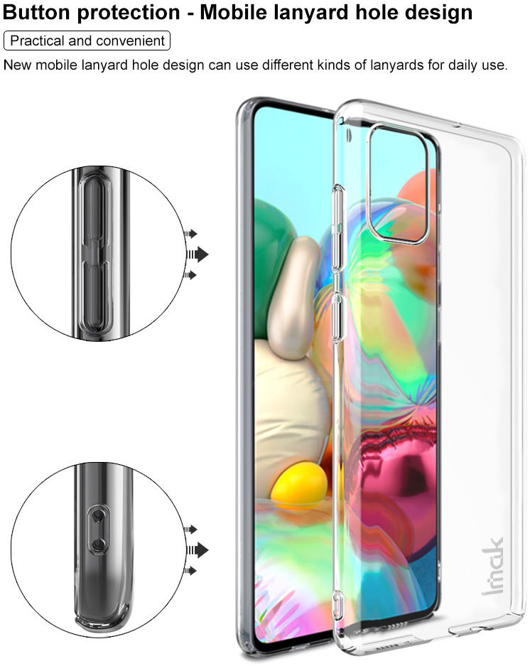 IMAK Crystal II Pro Samsung Galaxy A71 Hoesje met Screenprotector afbeelding 8