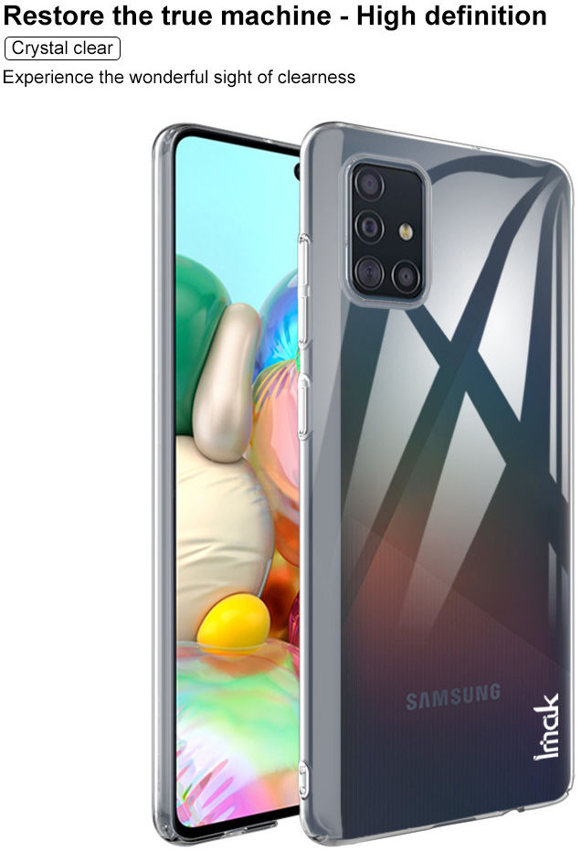 IMAK Crystal II Pro Samsung Galaxy A71 Hoesje met Screenprotector afbeelding 11