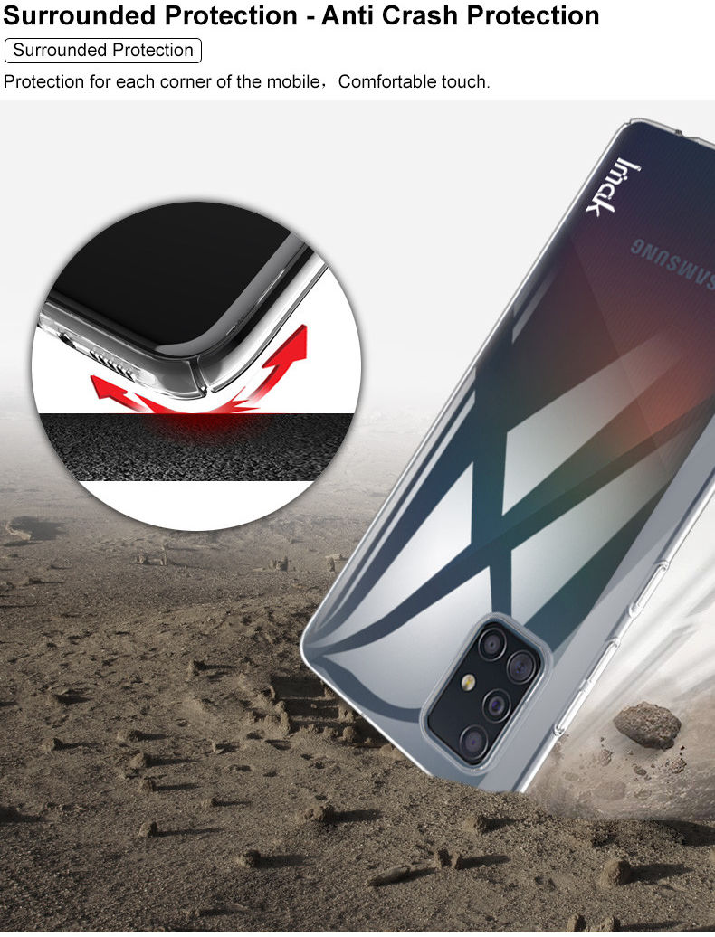 IMAK Crystal II Pro Samsung Galaxy A71 Hoesje met Screenprotector afbeelding 12