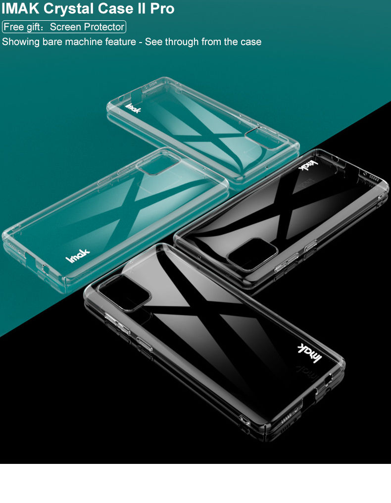 IMAK Crystal II Pro Samsung Galaxy A71 Hoesje met Screenprotector afbeelding 14