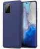 Samsung Galaxy S20 Hoesje Twill Slim Textuur Blauw