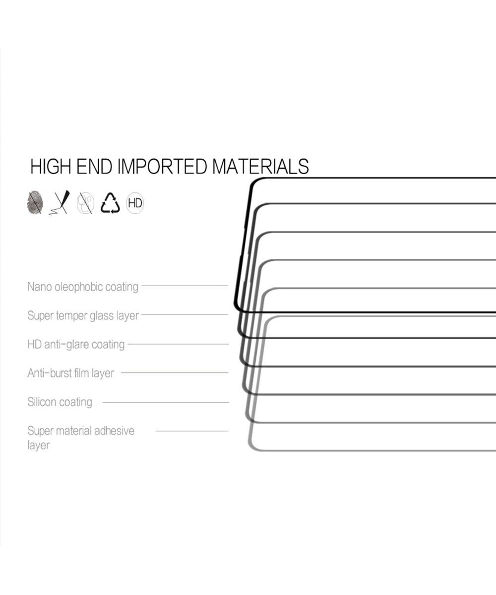Nillkin Amazing CP+Pro Samsung Galaxy A51 Screenprotector Zwart afbeelding 3