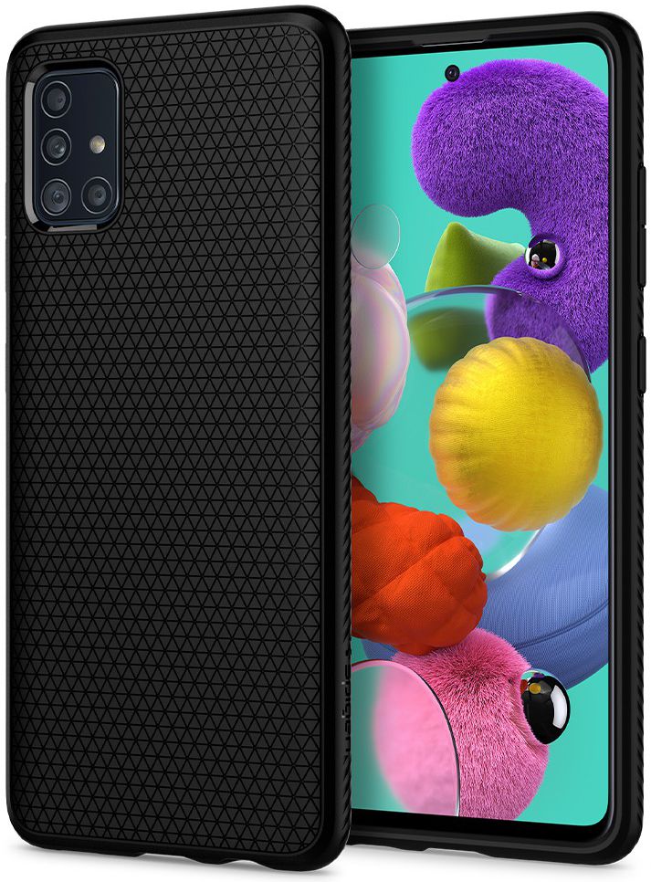 Spigen Liquid Air Samsung Galaxy A51 Hoesje Matte Zwart afbeelding 1