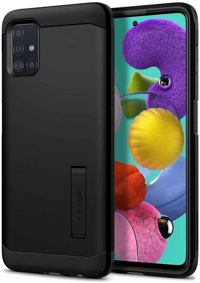 Spigen Tough Armor Samsung Galaxy A51 Hoesje Zwart afbeelding 1