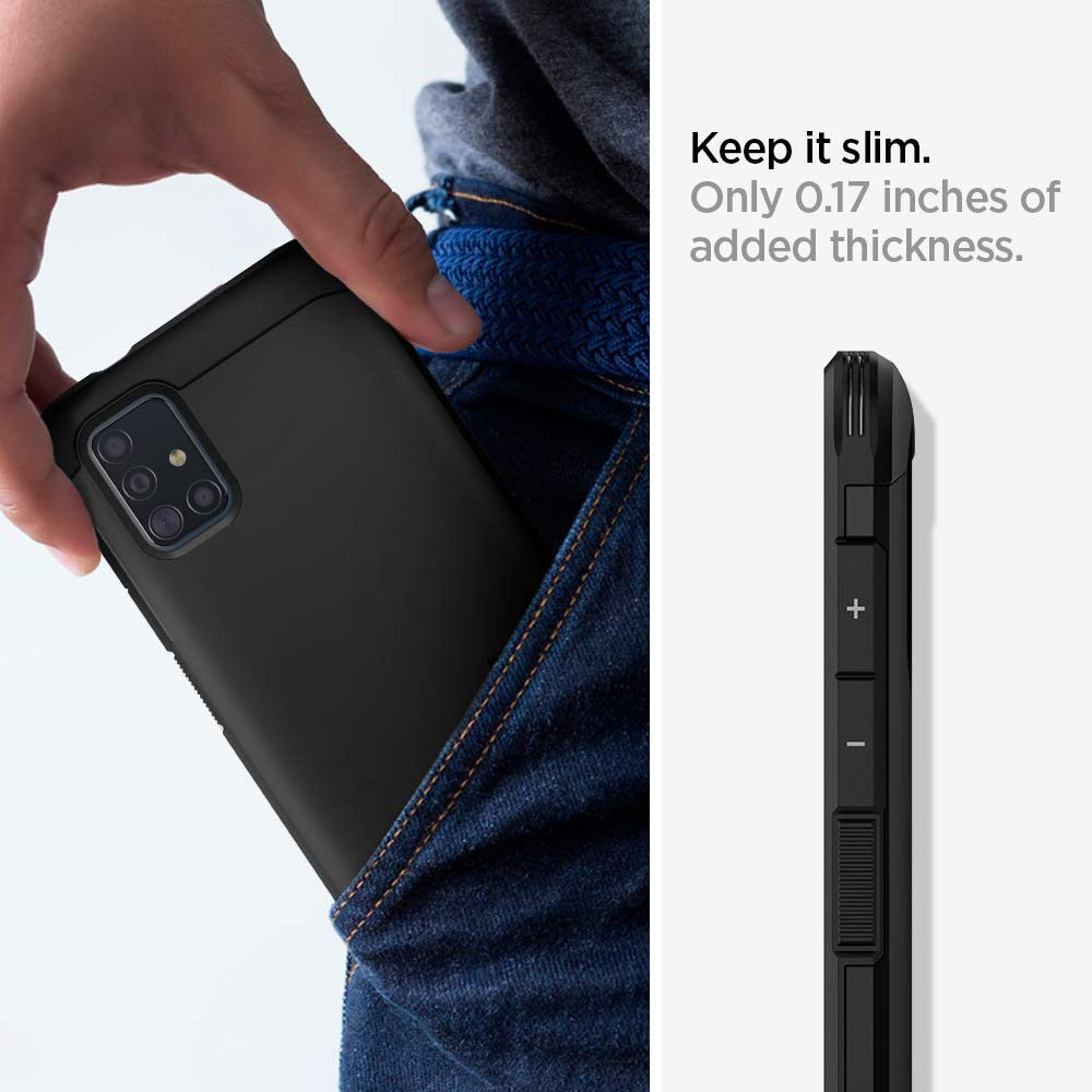 Spigen Tough Armor Samsung Galaxy A51 Hoesje Zwart afbeelding 4