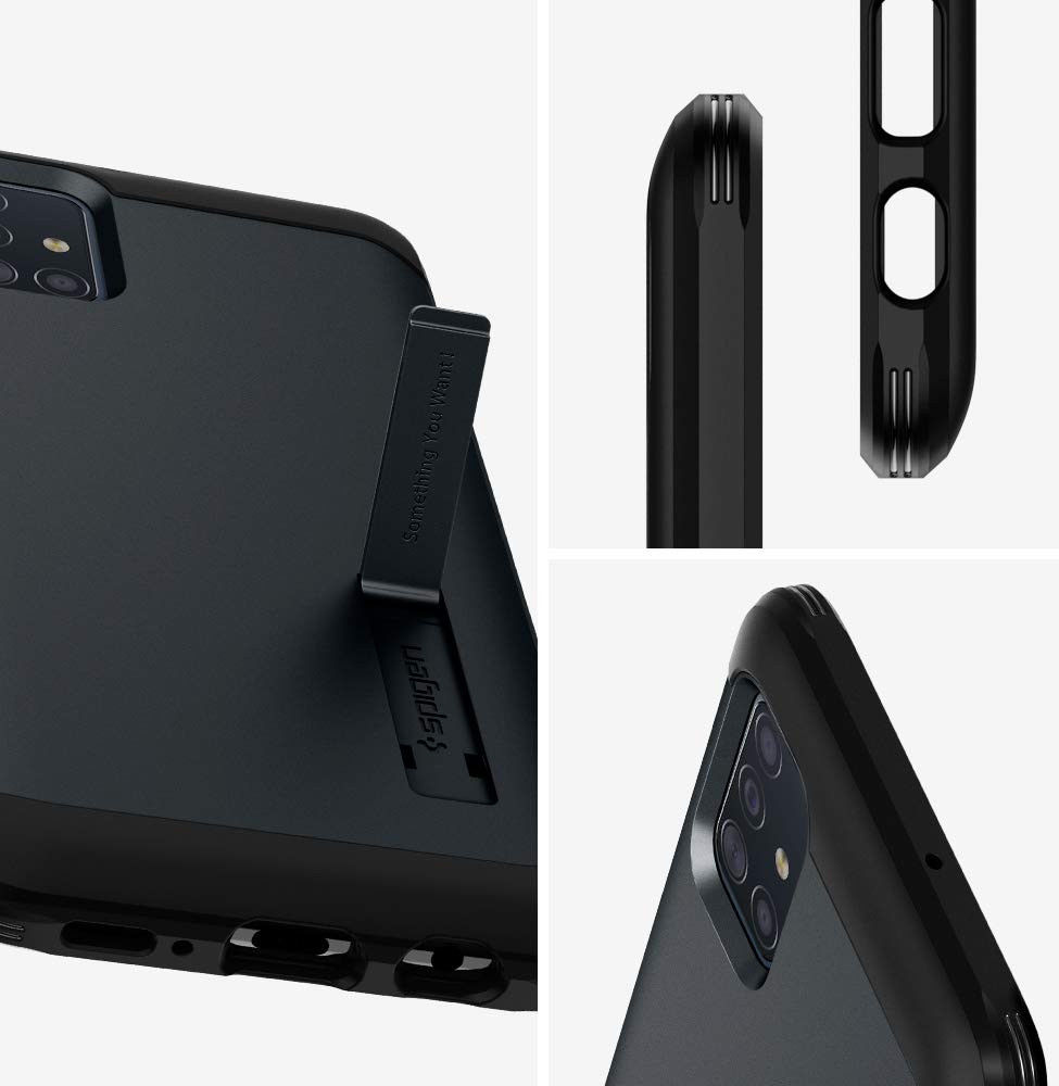Spigen Tough Armor Samsung Galaxy A51 Hoesje Metal Slate afbeelding 11