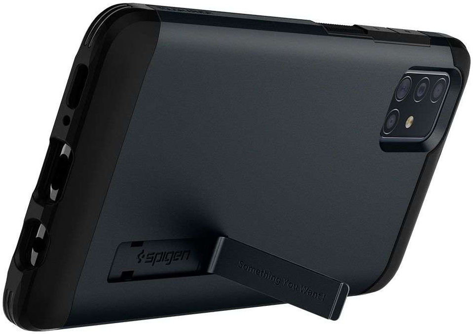Spigen Tough Armor Samsung Galaxy A51 Hoesje Metal Slate afbeelding 2