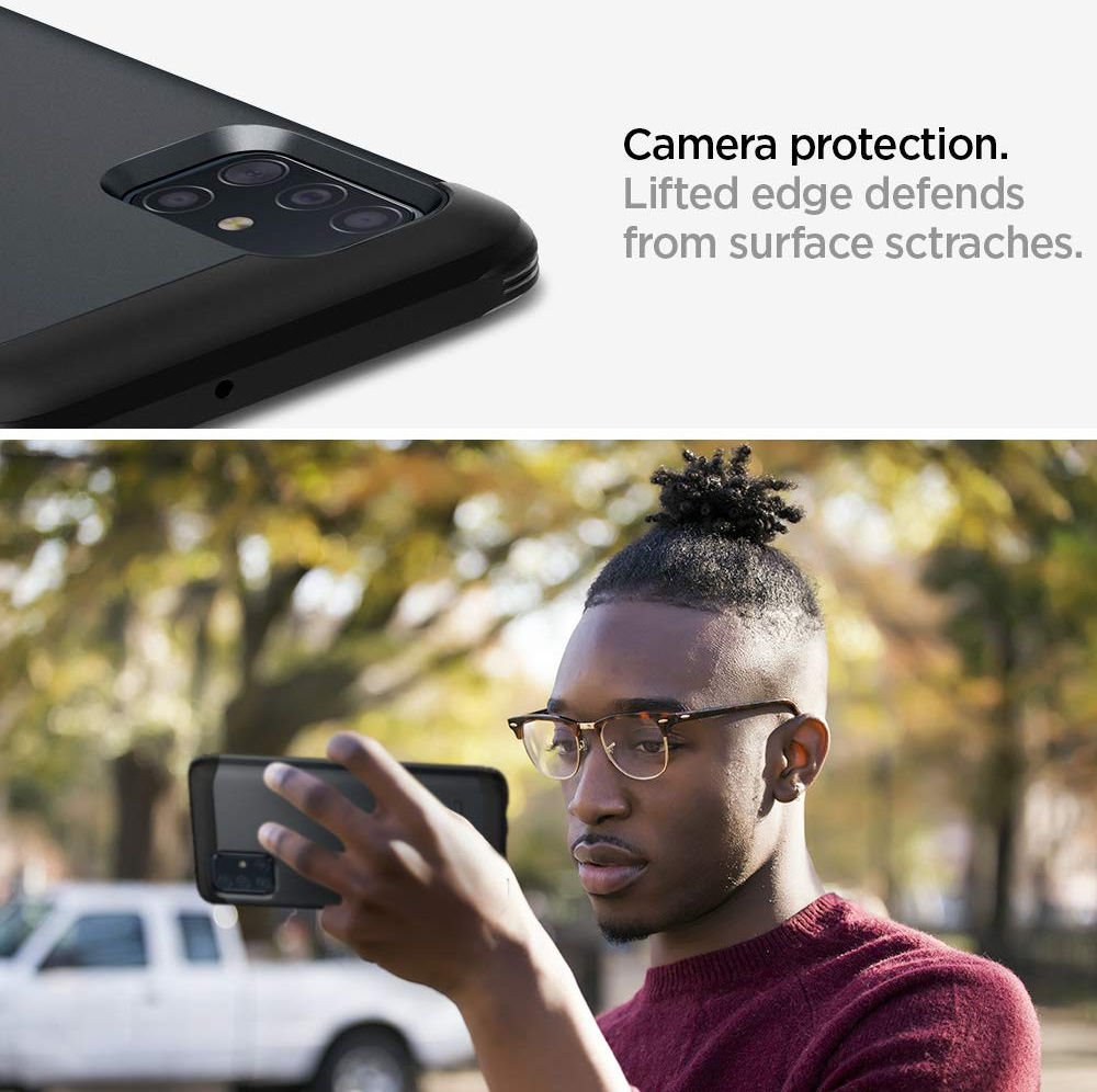 Spigen Tough Armor Samsung Galaxy A51 Hoesje Metal Slate afbeelding 6