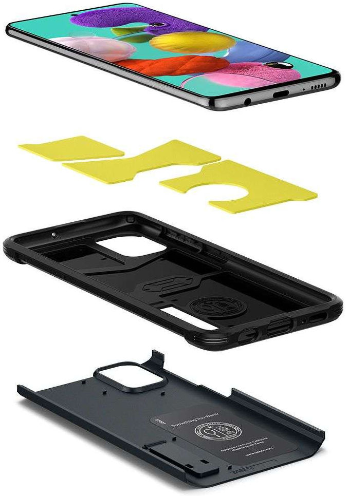 Spigen Tough Armor Samsung Galaxy A51 Hoesje Metal Slate afbeelding 7