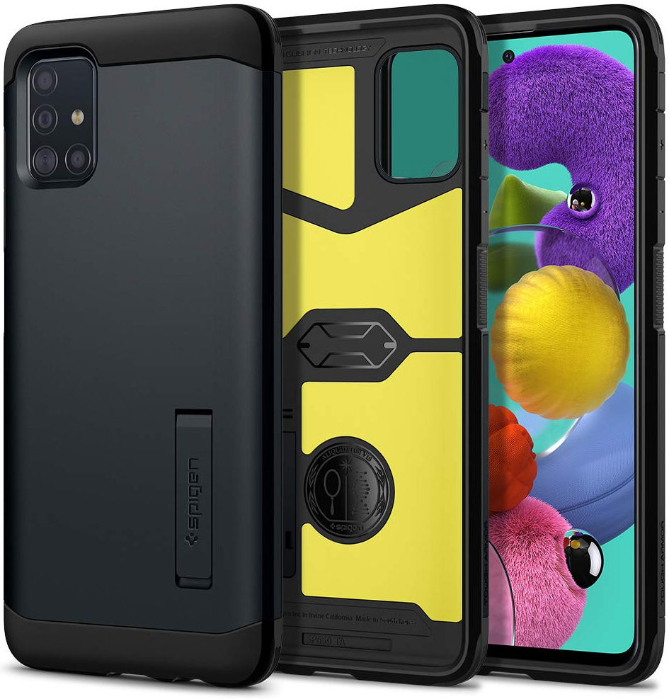 Spigen Tough Armor Samsung Galaxy A51 Hoesje Metal Slate afbeelding 8