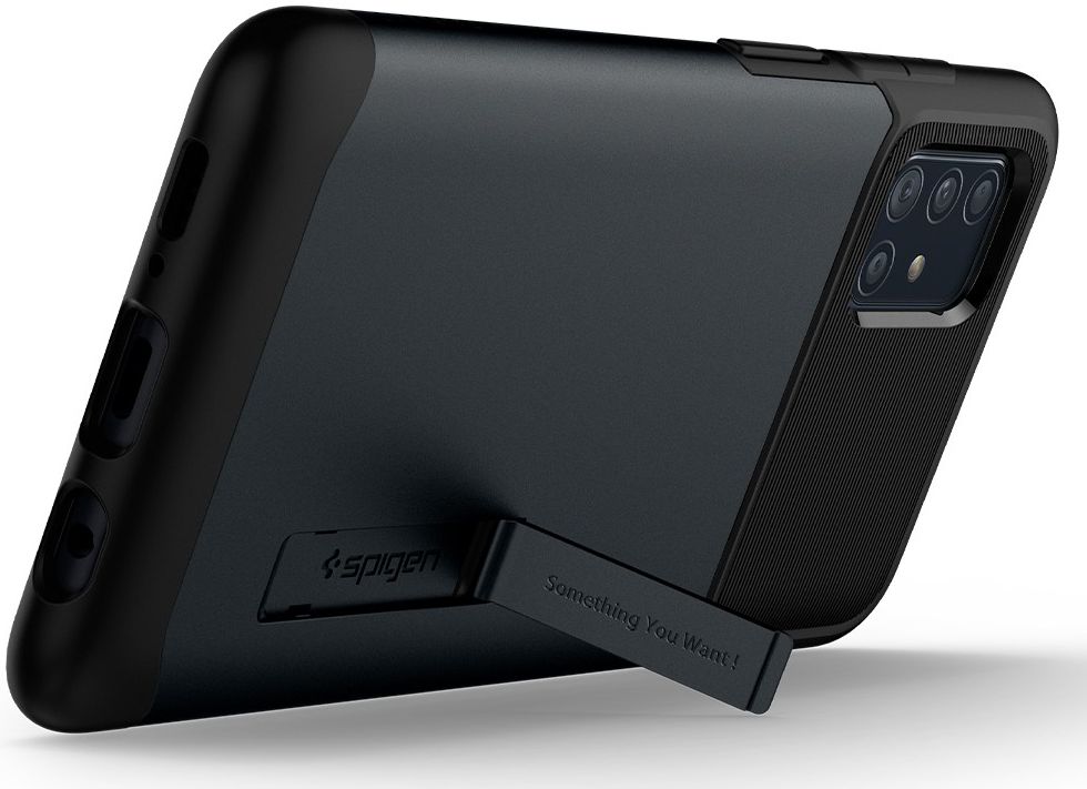 Spigen Slim Armor Samsung Galaxy A51 Hoesje Metal Slate afbeelding 7