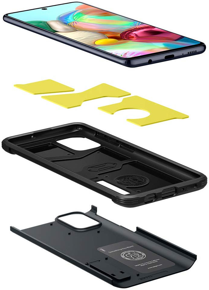 Spigen Tough Armor Samsung Galaxy A71 Hoesje Metal Slate afbeelding 2