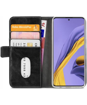 Mobilize Elite Gelly Wallet Samsung Galaxy A71 Hoesje Book Case Zwart Hoesjes