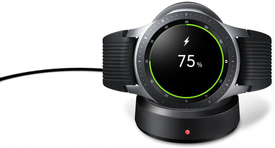 Originele Samsung Galaxy Watch Dock Draadloze Oplader Zwart afbeelding 2